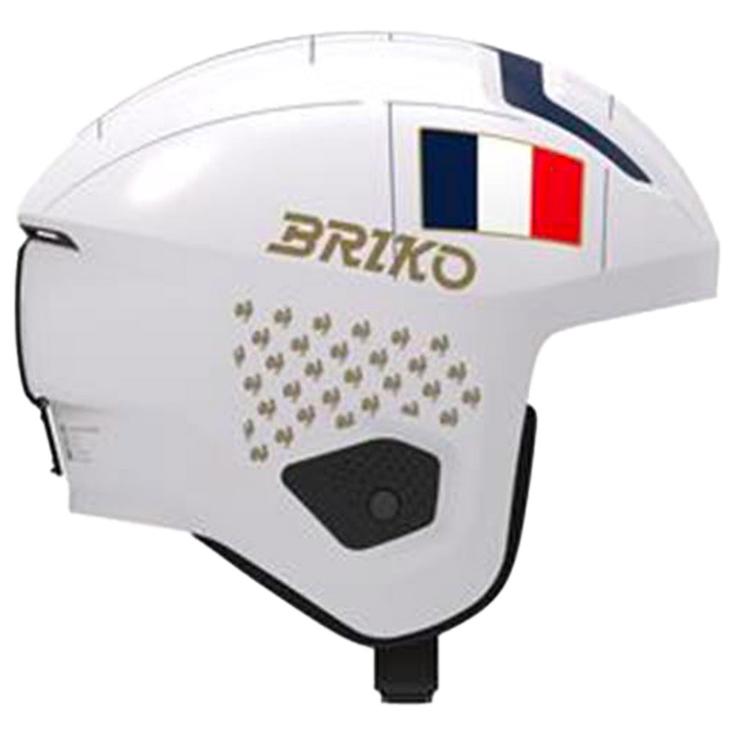Briko Helmet Vulcano 2.0 Mips France Shiny White Tangaroa Blue Gold Overview