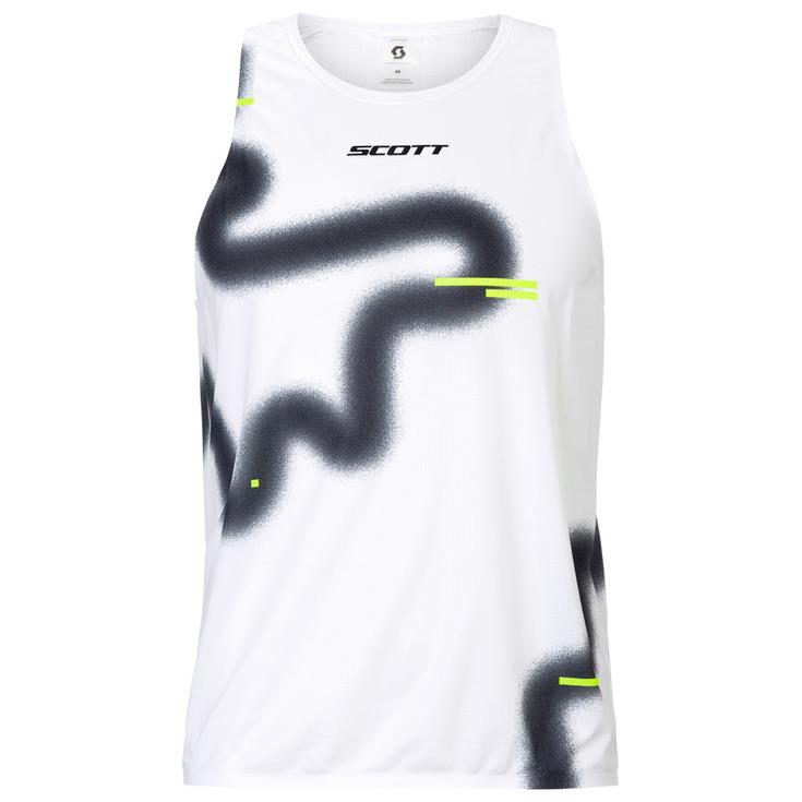 Scott Camiseta de trail Tank Rc Run White Black Presentación
