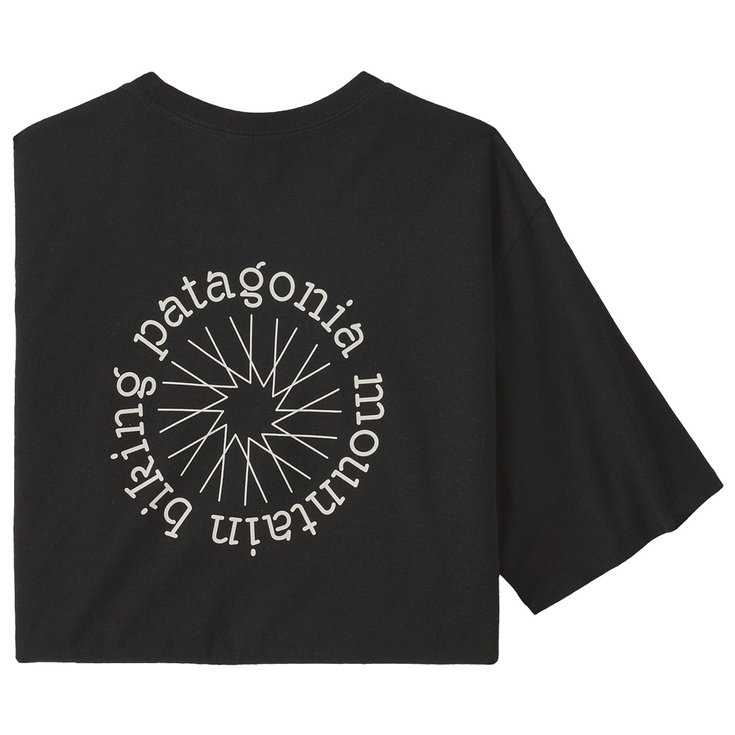 Patagonia Tee-shirt M's Spoke Stencil Responsibili-Tee Ink Black Présentation