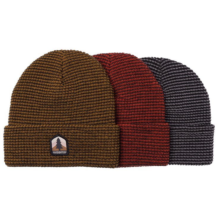 686 Bonnet Two Tone Thermal Beanie 3-Pack Assorted Presentación