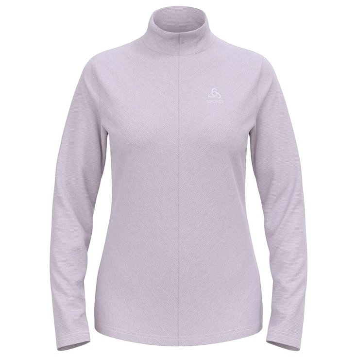 Odlo Roy Mid Layer 1/2 Zip W Lilac Gray Ridge 