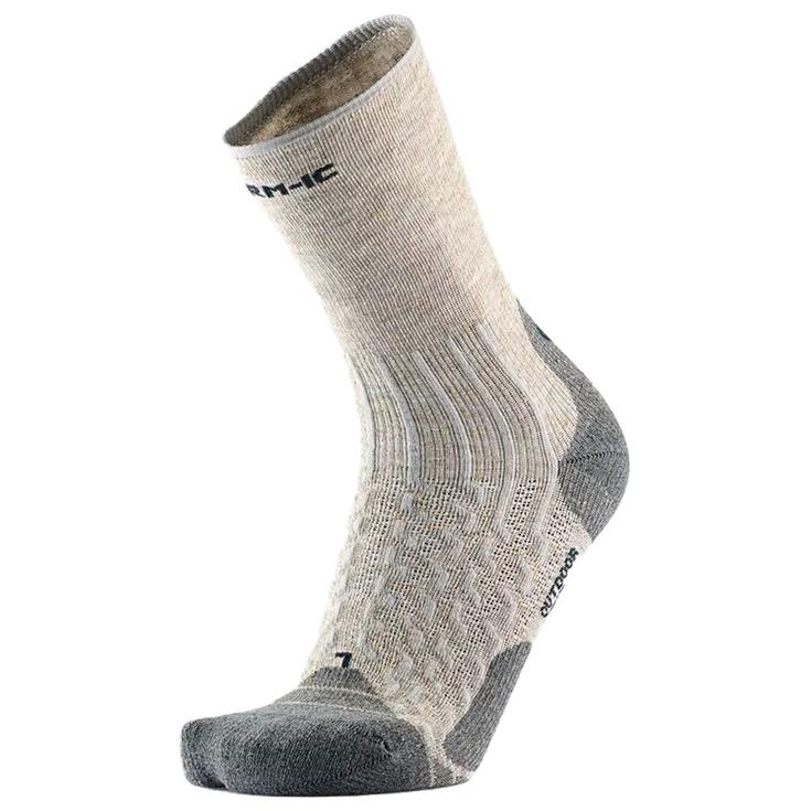 Therm-Ic Calcetines Outdoor Light Linen Crew Light Grey Charcoal Presentación