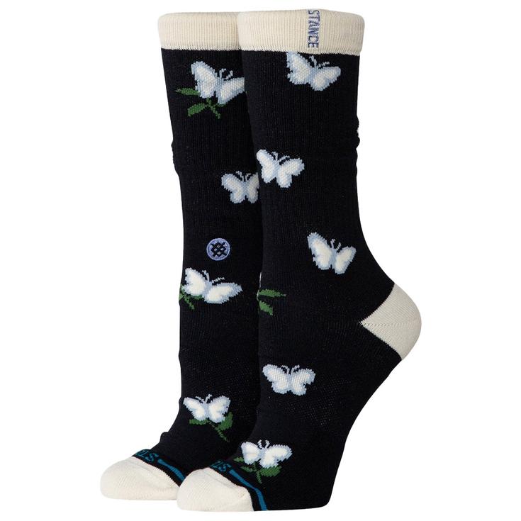 Stance Socks Women Crew Sock Meadows Crew Black Overview