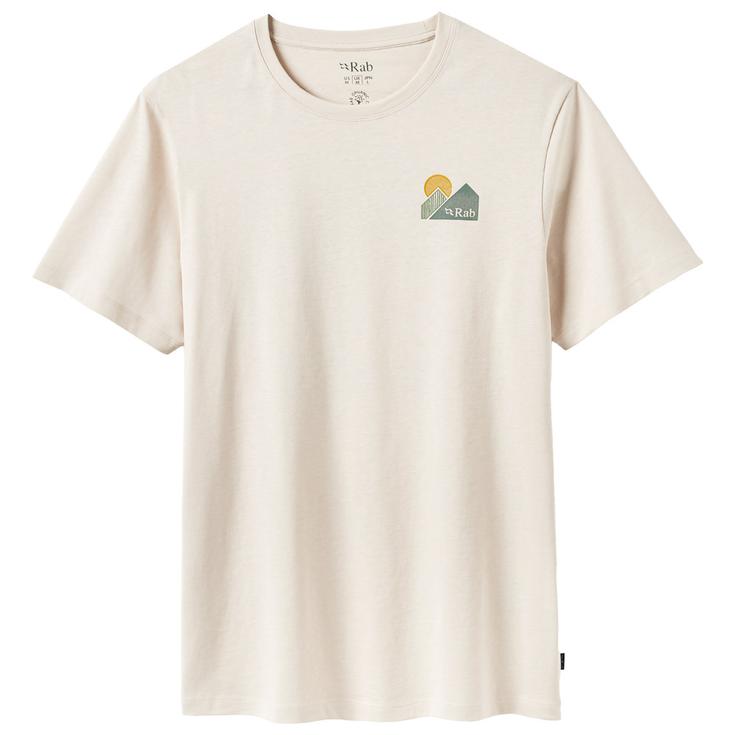 RAB Camiseta de trekking Stance Mountain Peak Ecru Presentación