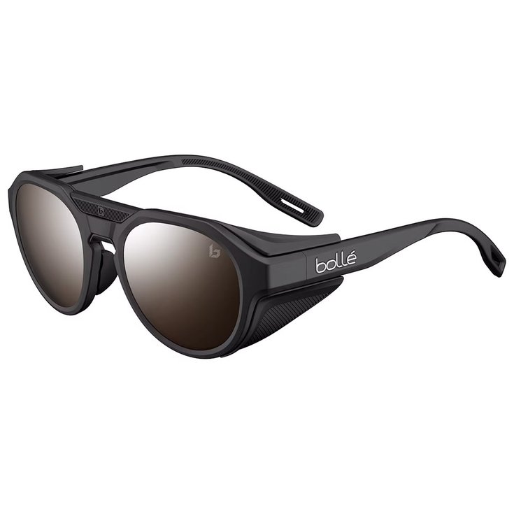 Bollé Sonnenbrille Ascender Black Matte Solace4 Brown Gun Präsentation