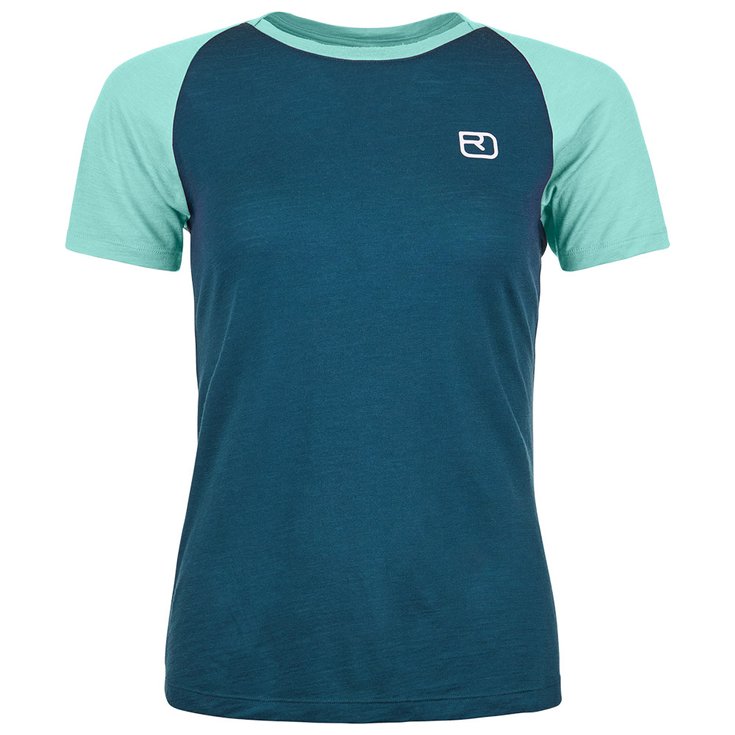 Ortovox Wandel T-shirt 120 Tec Fast Mountain W Petrol Blue Voorstelling