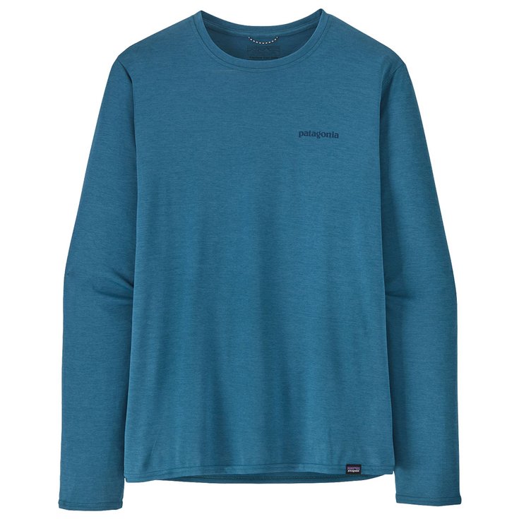 Patagonia T-Shirt Capilene Cool Daily Graphic Shirt Wavy Blue X-Dye Präsentation