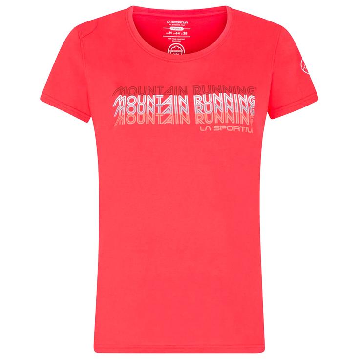 La Sportiva Trail T-shirt Mountain Running W Hibiscus Voorstelling