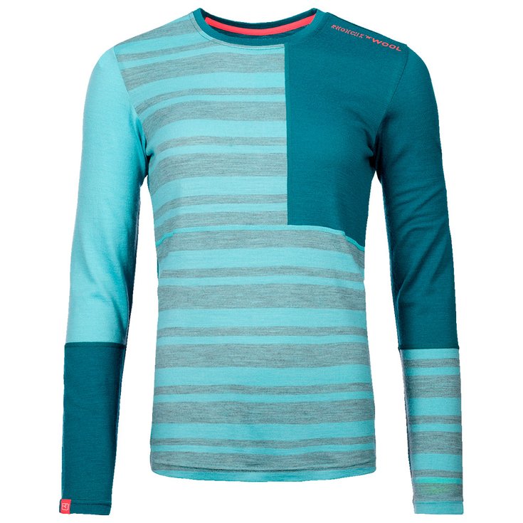 Ortovox Sous-vêtement technique 185 Rock'n'wool Long Sleeve W Ice Waterfall Presentación