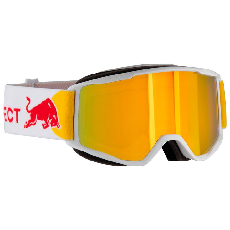 Red Bull Spect Skibrillen Neon Matt White Orange Red Mirror Voorstelling