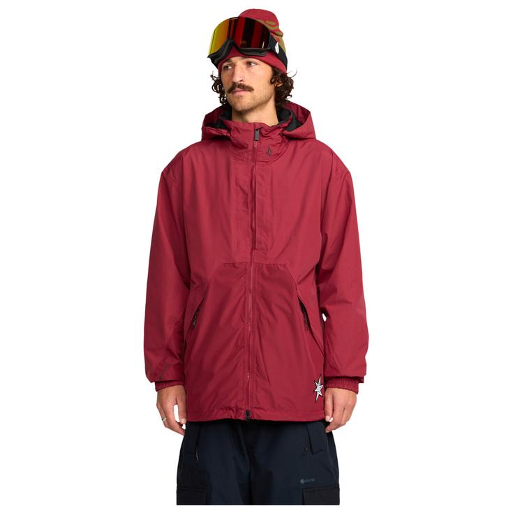 Volcom Chaqueta esqui Longo Gore Tex Jacket Burnt Red Presentación