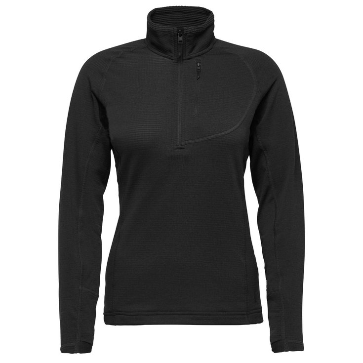 Black Diamond Fleece Coefficient LT Quarter Zip Black Präsentation