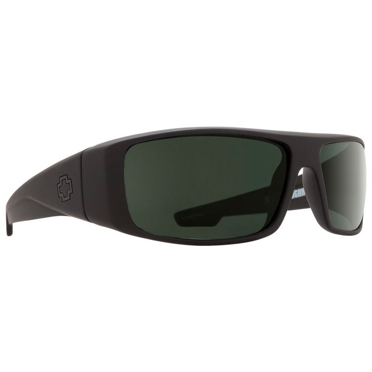 Spy Sonnenbrille Logan Soft Matte Black Hd Plus Gray Green Polar Präsentation