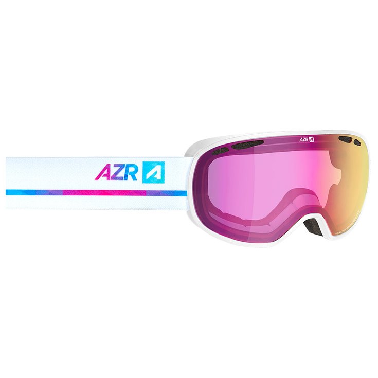 AZR Goggles Smile Otg Blanche Vernie Irisé Rose Multicouche Overview