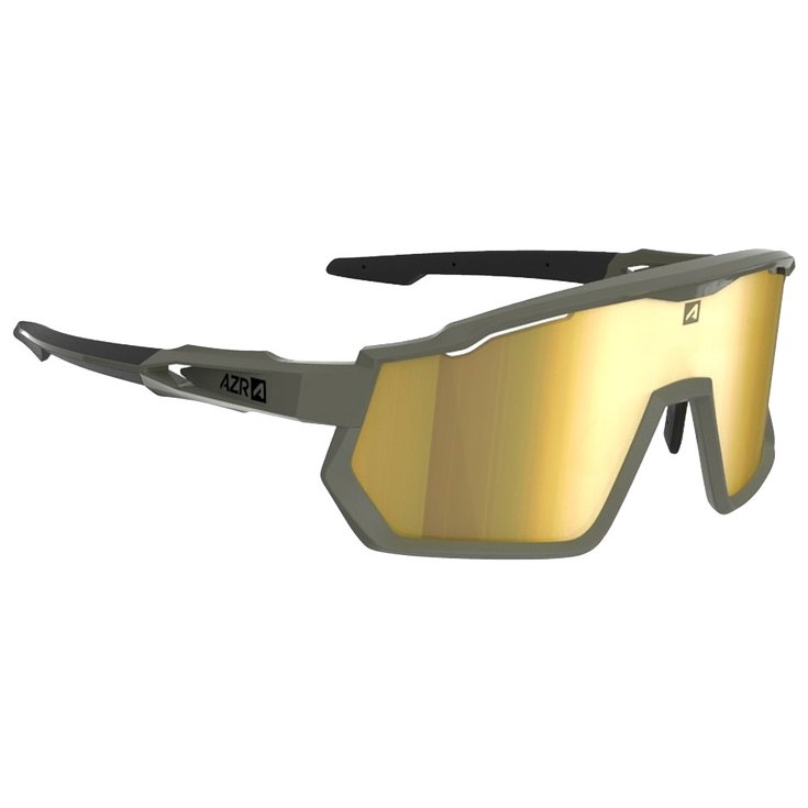 AZR Sonnenbrille Pro Race Rx Kaki Mate Ecran Jaune Multicouche Cat 3 Präsentation