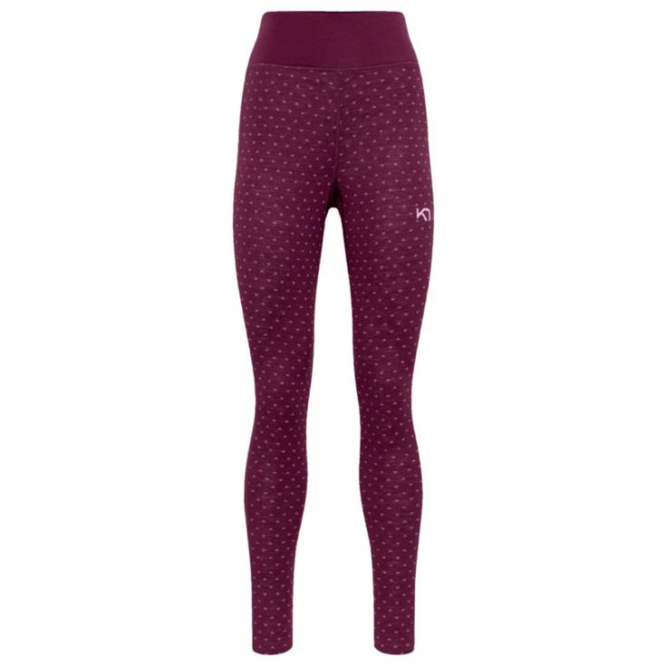 Kari Traa Technische onderkleding Vilma High Waist Pants Wine Voorstelling