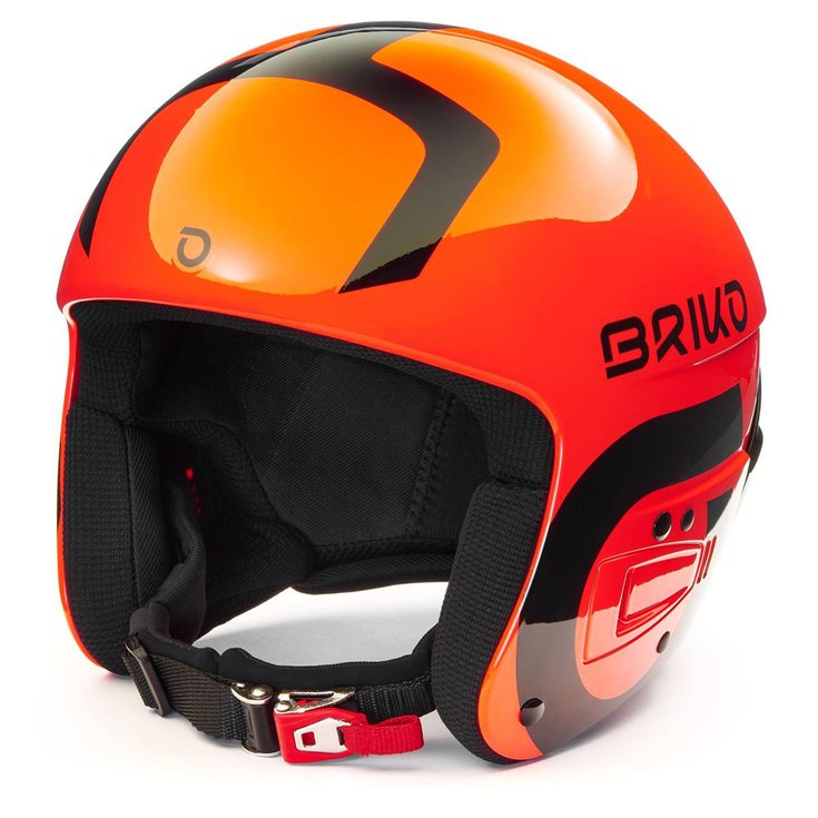 Briko Helmet Vulcano Fis 6.8 Junior Shiny Orange Black Overview