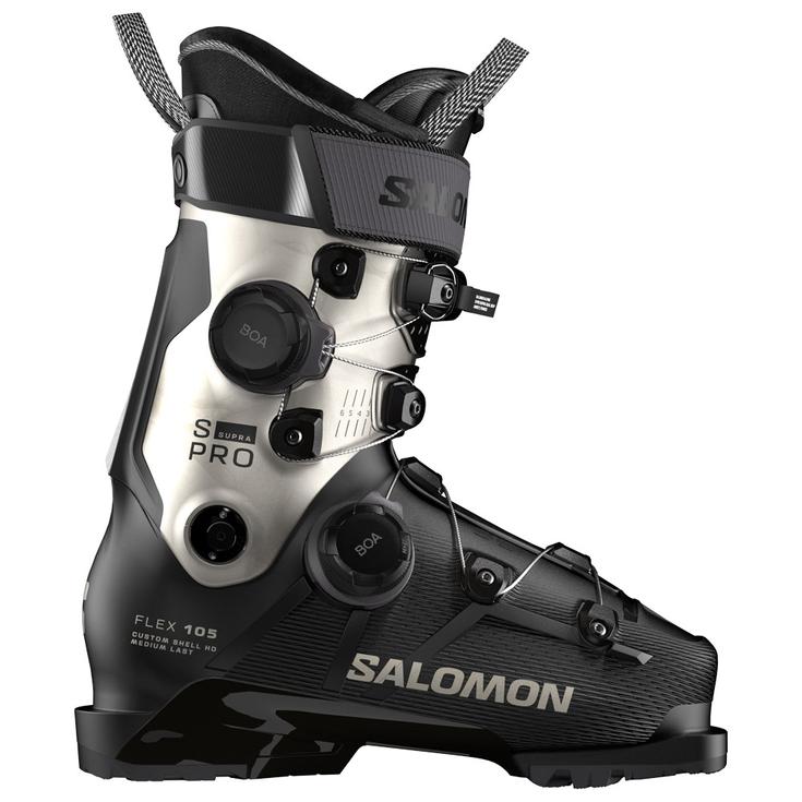 Salomon Botas de esquí S/Pro Supra Dual Boa 105 W Black Light Bronze Metal Black Presentación