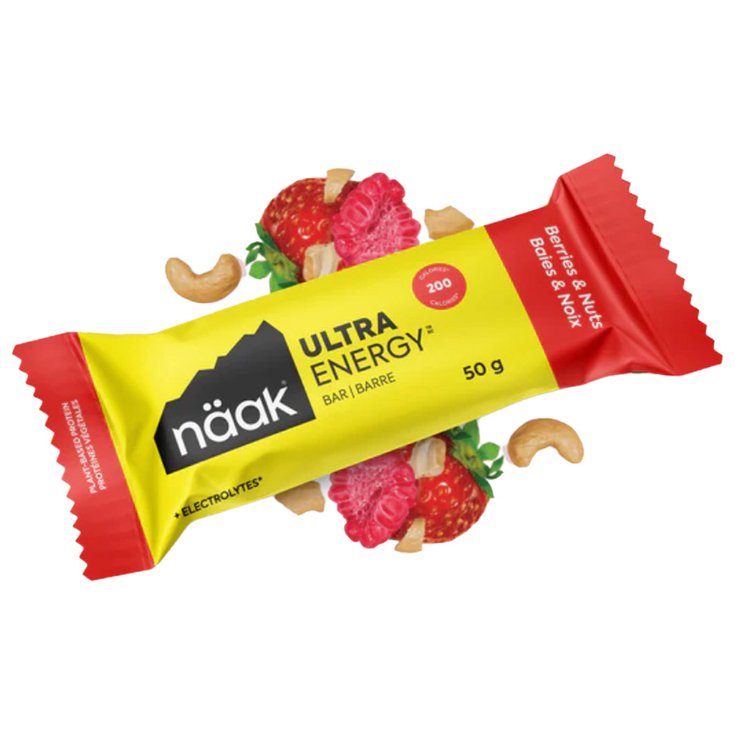 Naak Energy bar Ultra Energy Bars Pack x12 Berries Nuts Overview