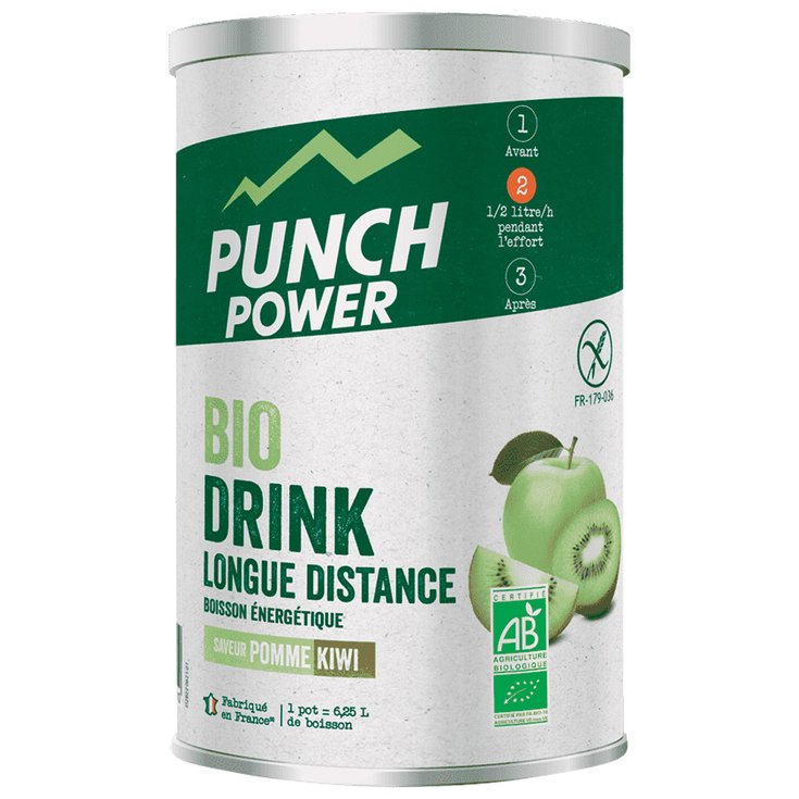 Punch Power Biodrink Longue Distance 500 g Pomme Kiwi 