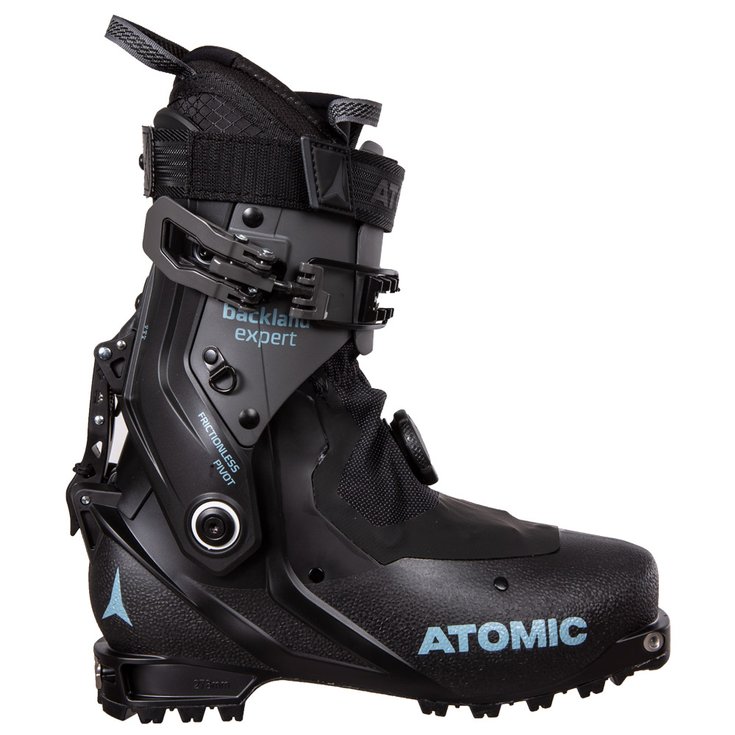 Atomic Chaussures de Ski Randonnée Backland Expert W Black Anthracite Light Blue Présentation