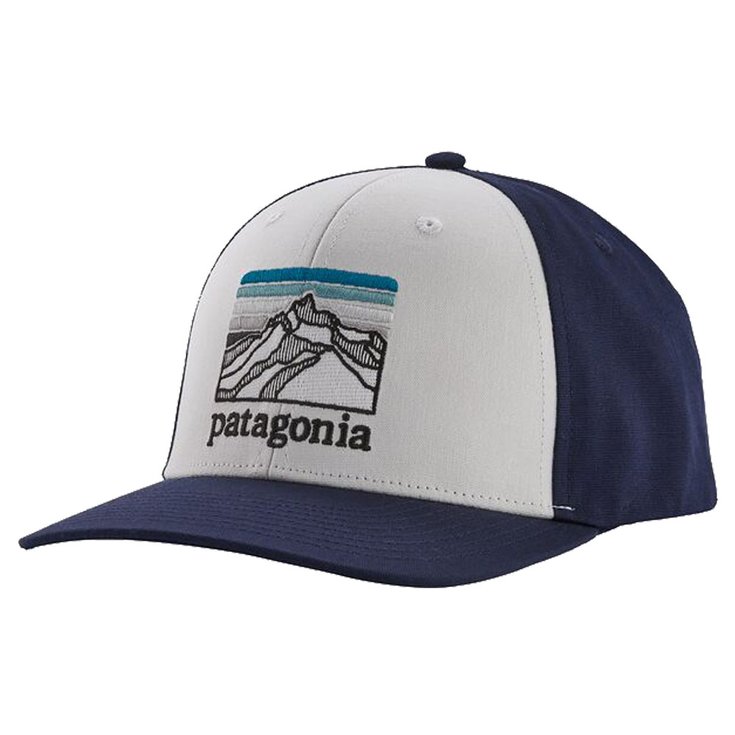Patagonia Cap Line Logo Ridge Roger That Hat White Classic Navy Präsentation