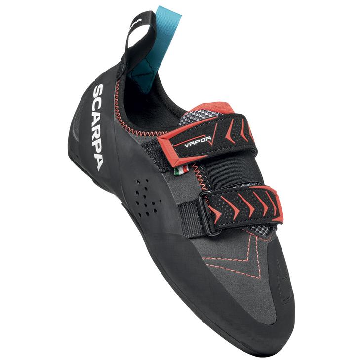 Scarpa Chaussons d'escalade Vapor V Lv Smoke Coral Présentation