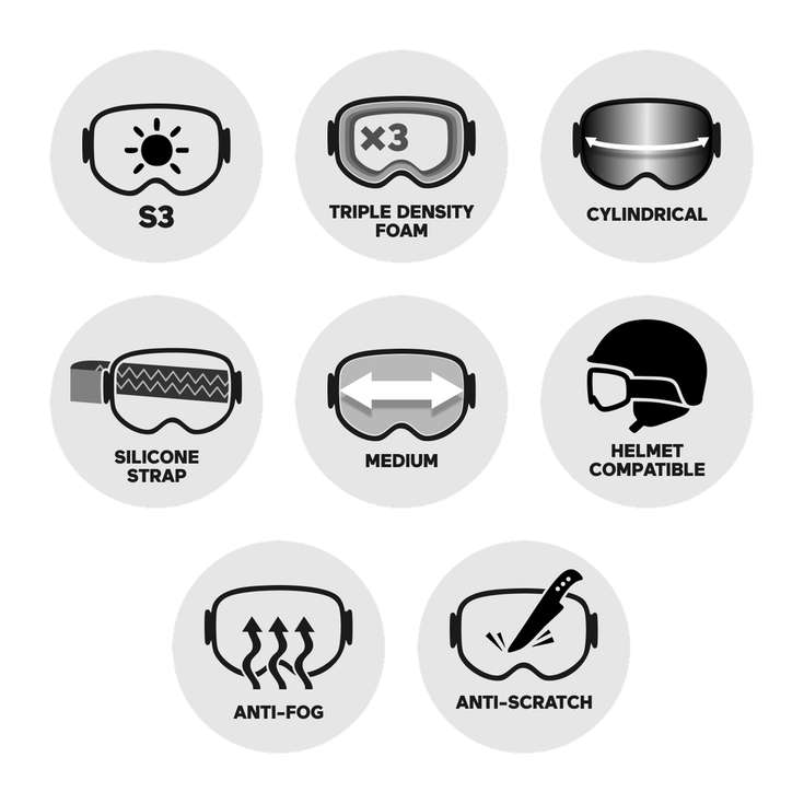 Red Bull Spect Masque de Ski Soar Matt White Smoke Silver Mirror Résumé