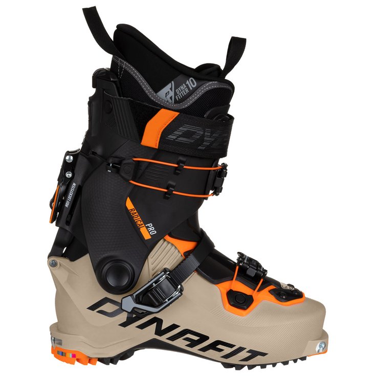 Dynafit Botas de esquí de travesía Radical Pro Rock Khaki Fluo Orange Presentación