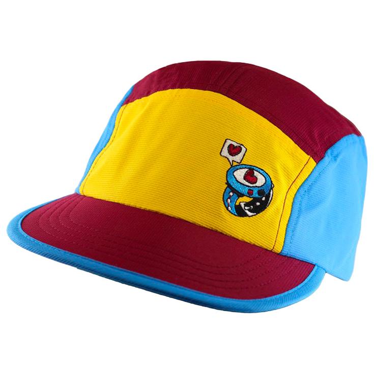 Bv Sport Berretto 5 Panel Cap Collector Des Bosses Et Des Bulles Retro Bordeaux Presentazione