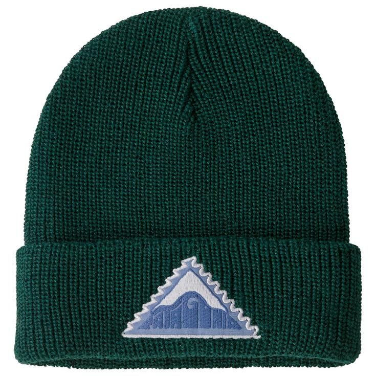 Patagonia Gorro Kid's Logo Beanie Driftways Patch Cascade Green Presentación