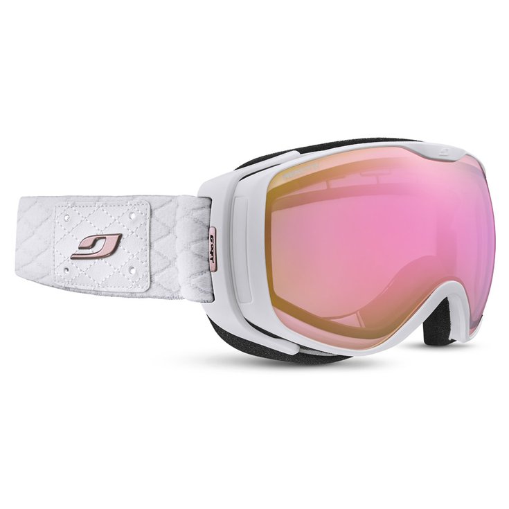 Julbo Masque de Ski Luna Blanc Reactiv Performance 1-3 Flash Rose Profil