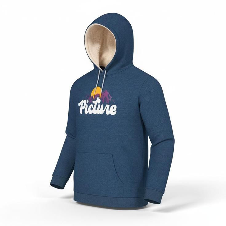 Picture Sweat Julka Plush Dark Blue Melange Présentation