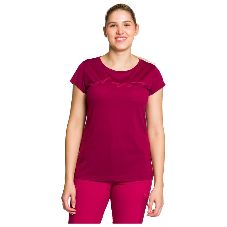 Trangoworld Wandel T-shirt Biella Beet Red Voorstelling