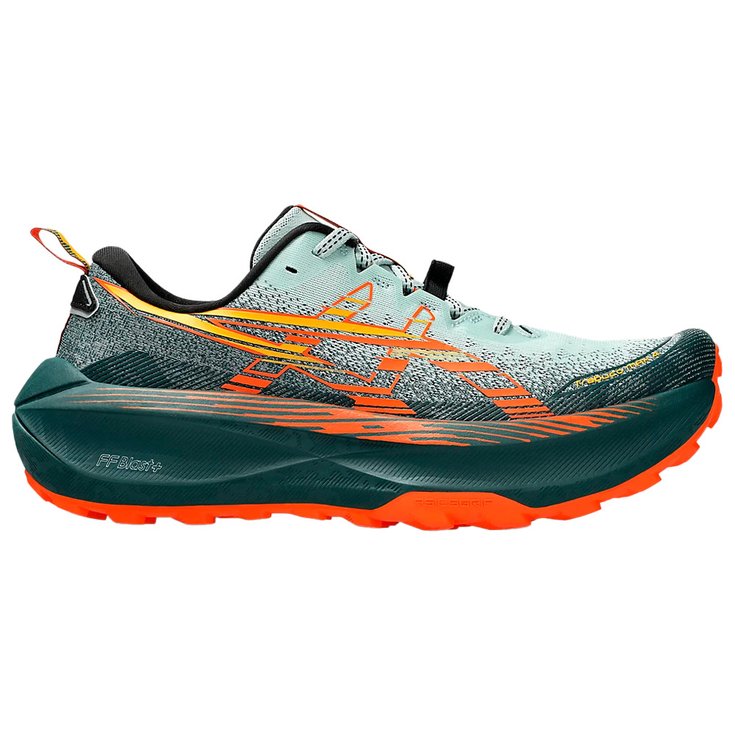 Asics Trailrunning-Schuhe Trabuco Max 4 Cold Moss Nova Orange Präsentation