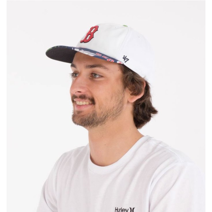 Hurley Petten Boston Red Sox Hat White Voorstelling