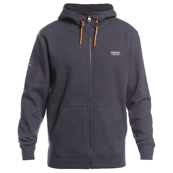 Quiksilver Sweatshirt Big Logo Snow Full Zip True Black Overview