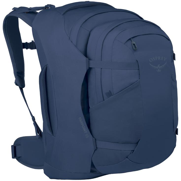 Osprey Bolsa de viaje Farpoint 55 Travel Pack Antique Blue Presentación