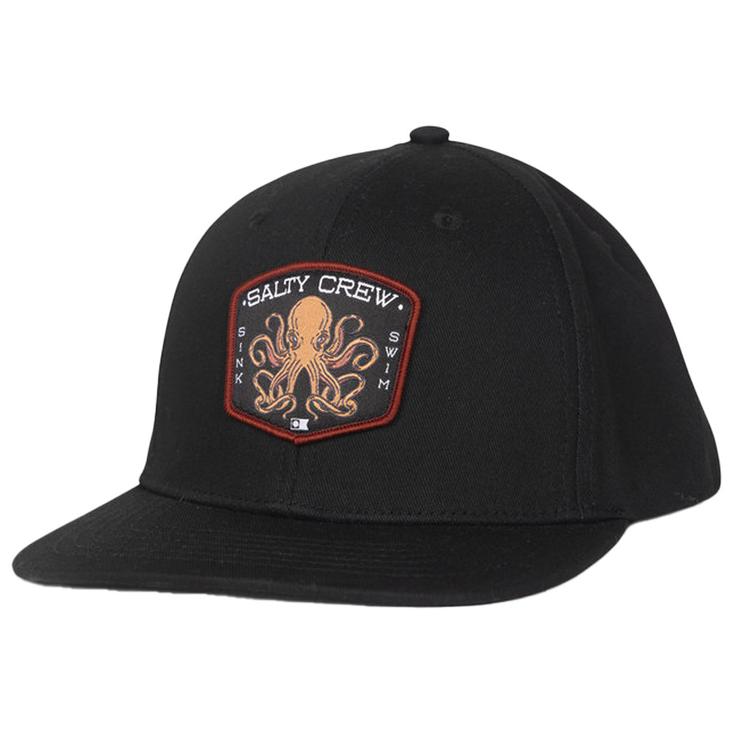 Salty Crew Gorra Tako Club Boys Snapback Black Presentación