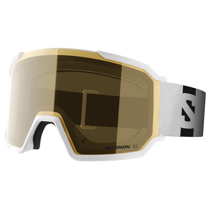 Salomon Skibrille S/View 3 Access White Flash Gold Präsentation
