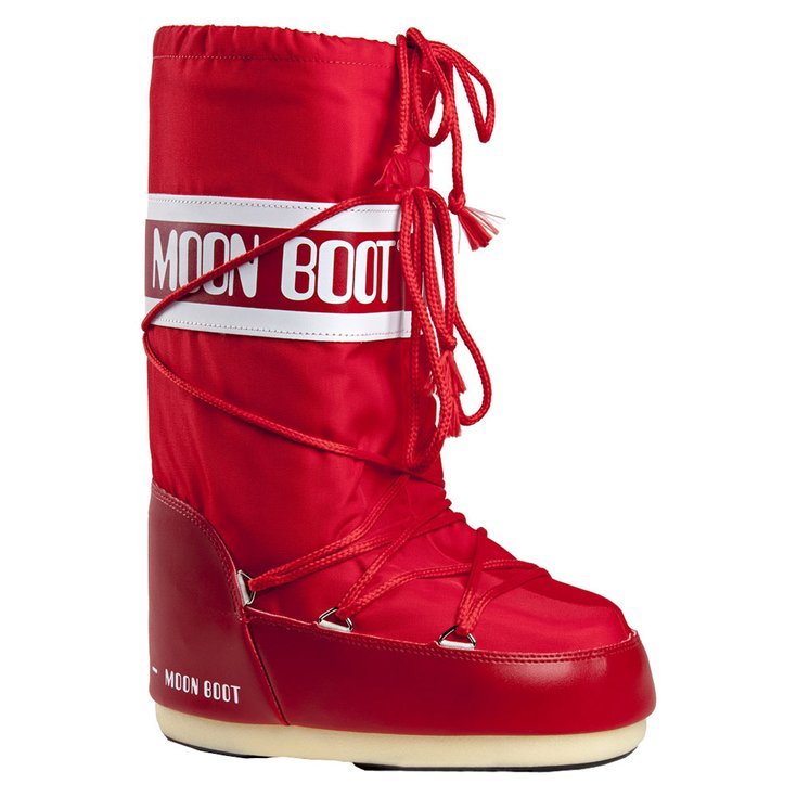 Moon Boot Chaussures après-ski Nylon Rouge Présentation