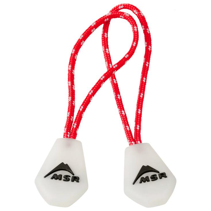MSR Zelt Night Glow Zipper Pulls Red Reflect Präsentation