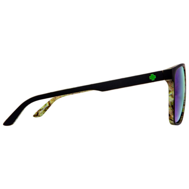 Spy Lunettes de soleil Czar Black Matte Hd Plus Bronz E With Green Spectra Mirror Profil