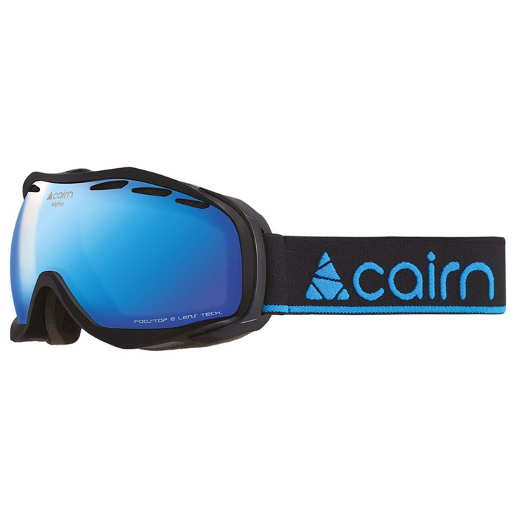 Cairn Masque de Ski Alpha Mat Black Blue Mirror Spx 3000 Ium Profil