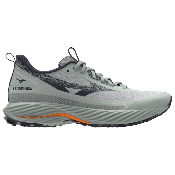 Mizuno Botas de trail Wave Rider Tt 3 Nimbuscloud Icegreen Tangelo Presentación