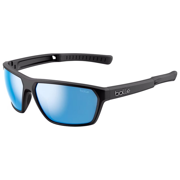 Bollé Sonnenbrille Terrus Black Matte Sky Blue Polarized Präsentation