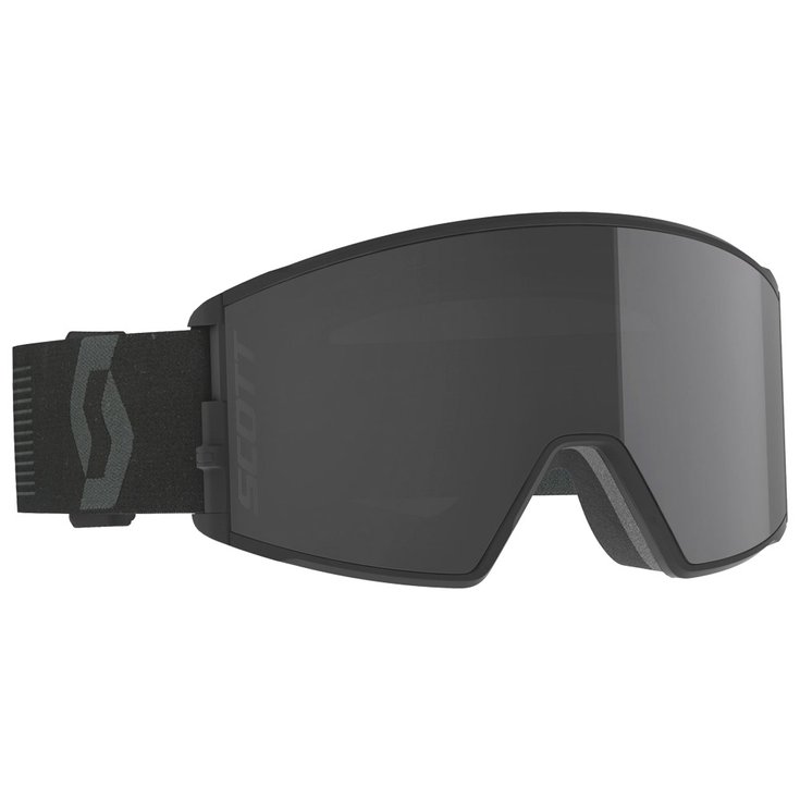 Scott React Mineral Black Solar Black Chrome + Illuminator Blue Chrome 