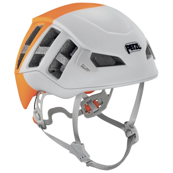 Petzl Casco de escalada Meteor White Orange Presentación