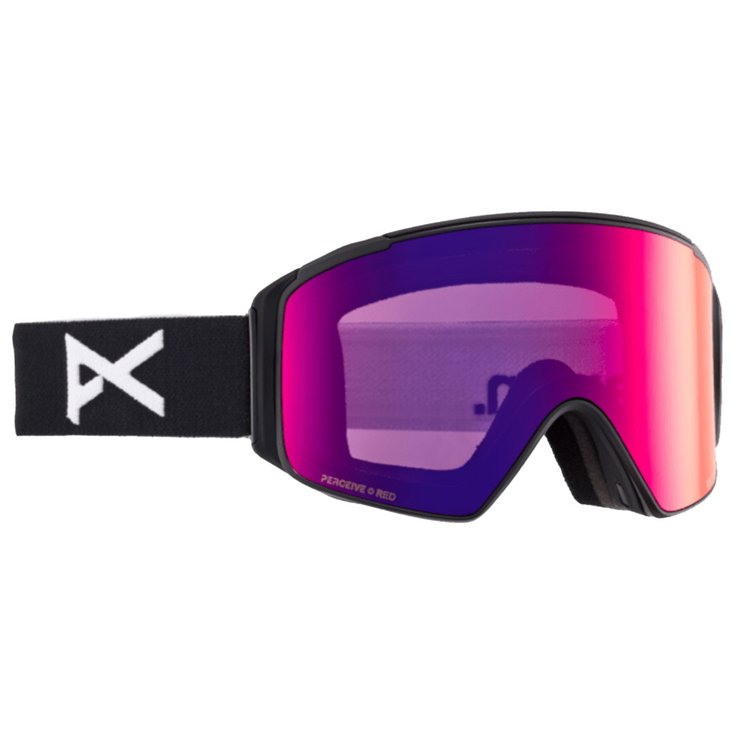 Anon Skibrille M4S Cylindrical MFI Black Perceive Sunny Red + Perceive Cloudy Burst Präsentation