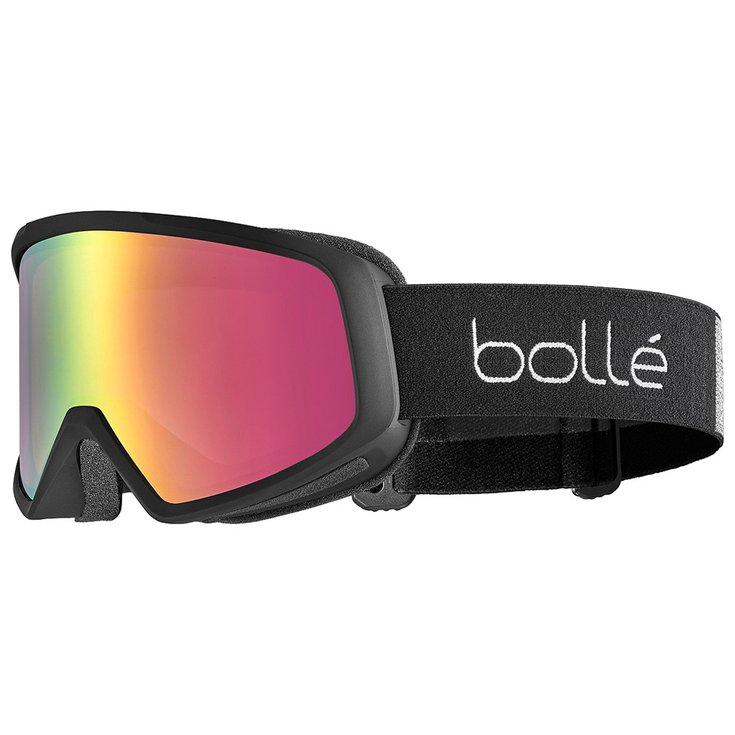 Masque de Ski Bolle Bedrock Plus Matte Black Black Chrome Hiver 2024 Glisshop